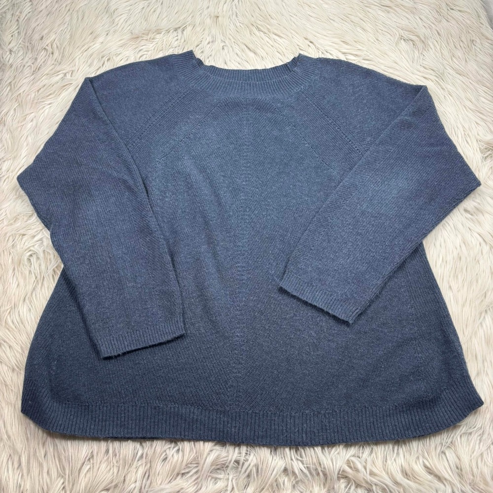 Title Nine Women's‎ XL Blue Gray Crewneck Sweater Szabo 2.0 Cabincore